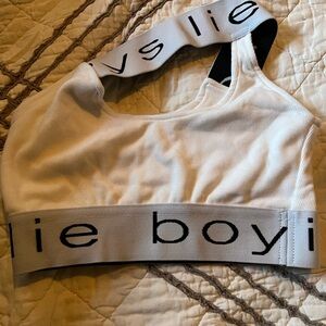 White Boys Lie Sports Bra